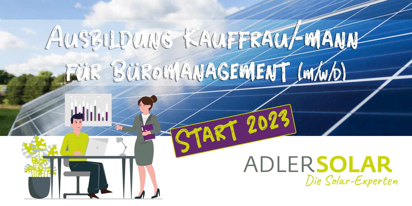Ausbildungsstart 2023 Kauffrau/-mann für Büromanagement (m/w/d) 2023