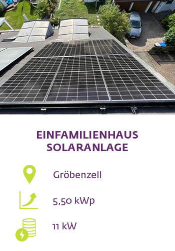 EFH Solaranlage mit Speicher in Gröbenzell