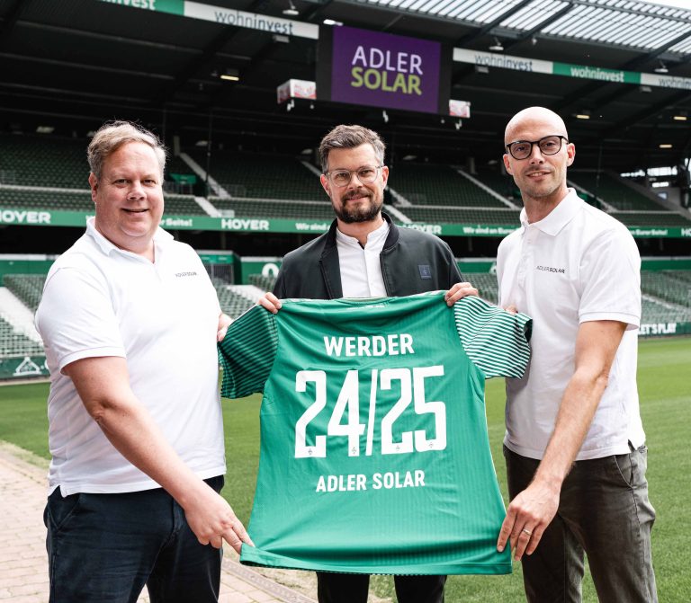 ADLER Solar ist Team11-Partner bei Werder Bremen